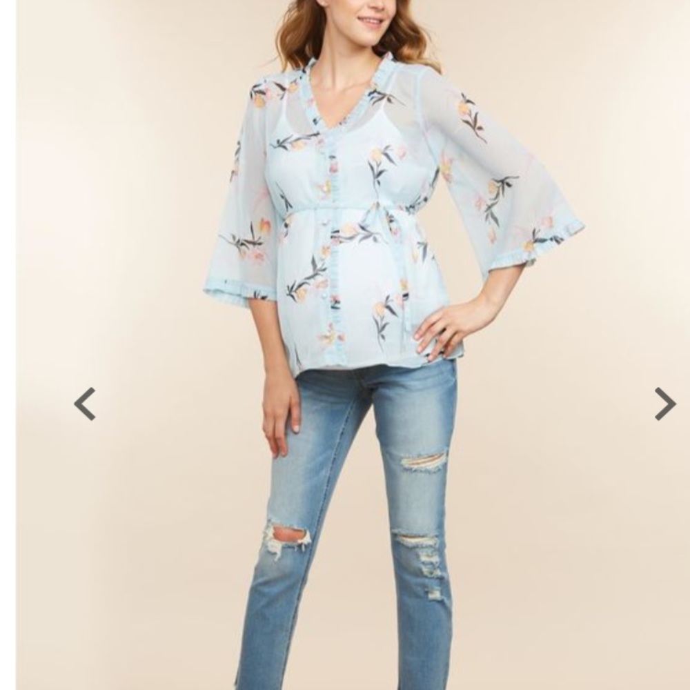 Jessica Simpson Maternity Kimono/blouse